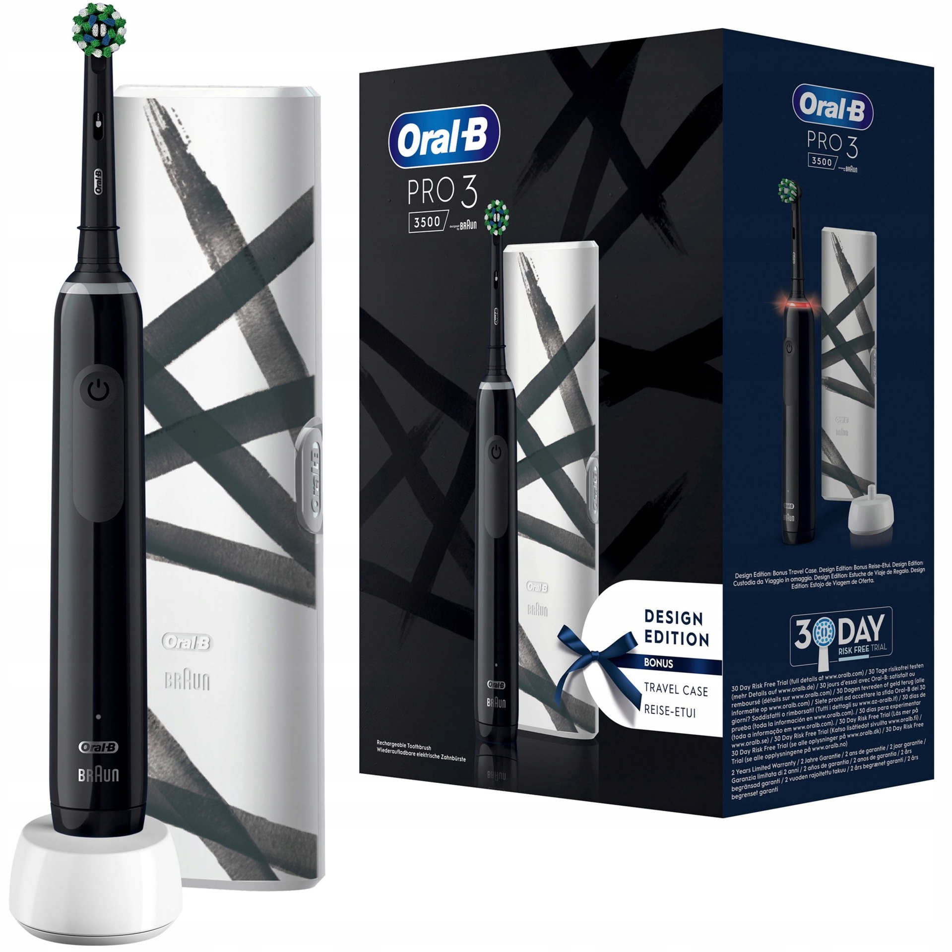 Elektrická zubná kefka Oral-B Pro 3 3500 Black